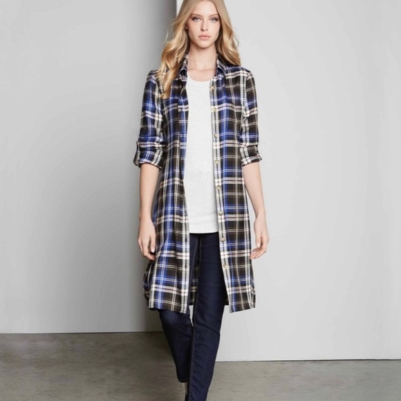 Karen Kane Plaid Button Up Shirt Dress - Picture 5 of 9